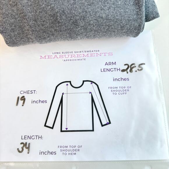 Chico's Womens Long Cardigan Hooded Sweater Size S Striped Neutral Cashmere Gray - Picture 6 of 6